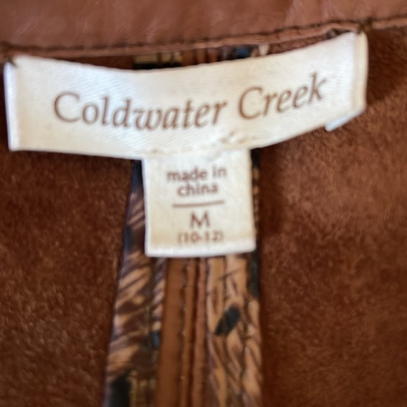 Genuine leather, Coldwater Creek ladies midweight jacket - Picture 7 of 10